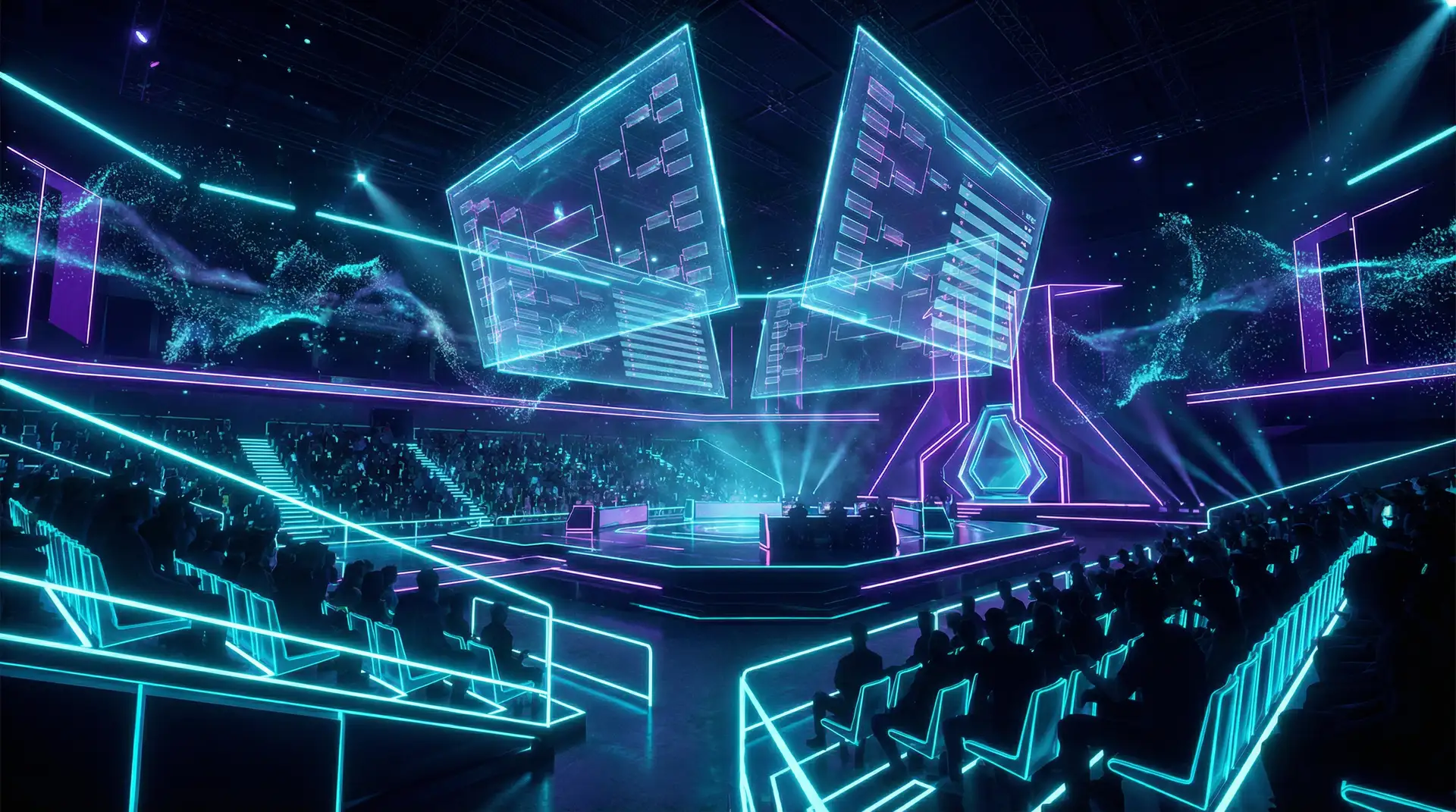 每日大赛mrds 电竞赛博竞技场全景